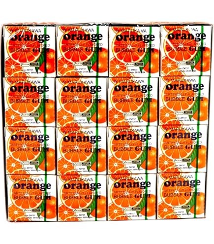 Amazon.com : Marukawa Confectionery Orange Marble Gum Bottle 130g